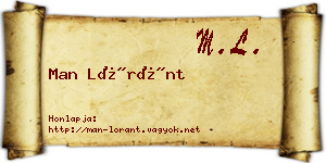 Man Lóránt névjegykártya